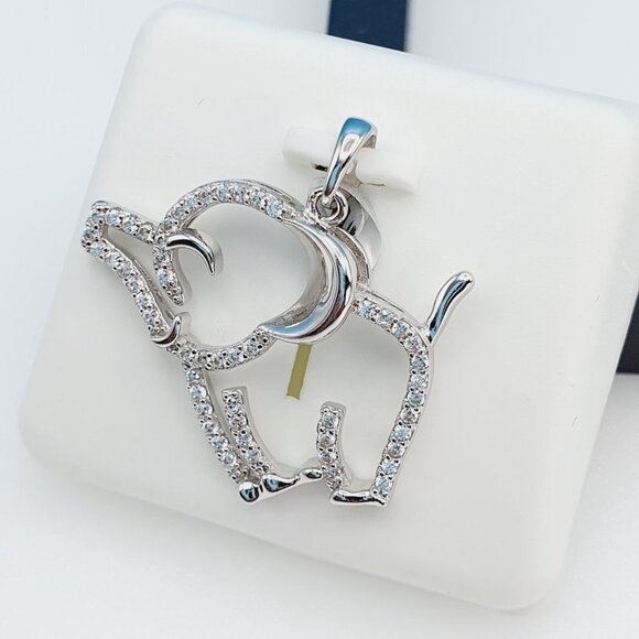 "925 Sterling Silver Cubic Zirconia Pendant, UU1P6A6057 - Picture 4 of 9